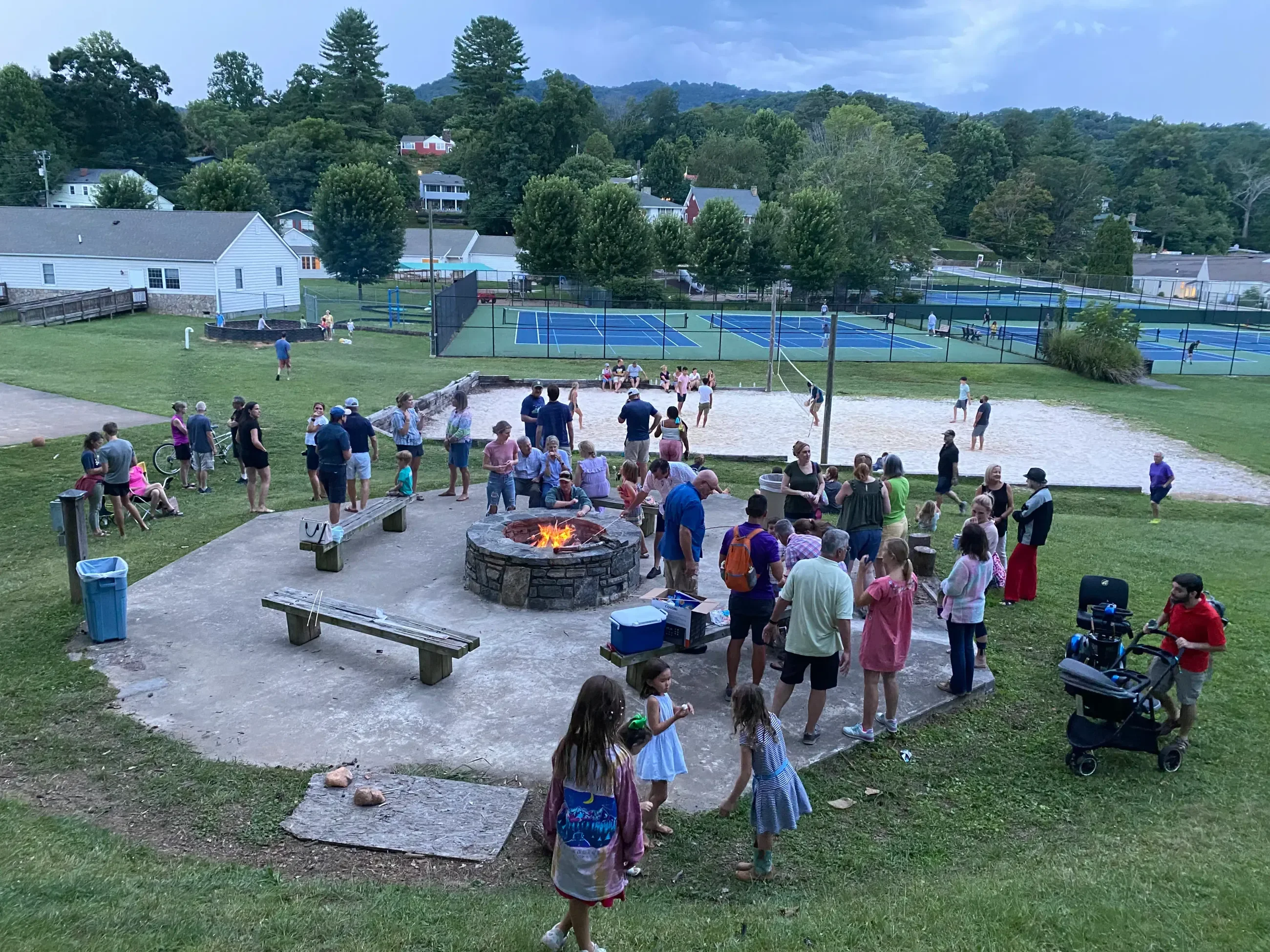 Adults connecting at Lake Junaluska